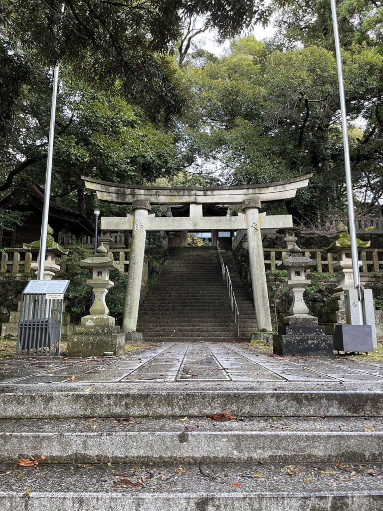 山代温泉にある服部神社の鳥居